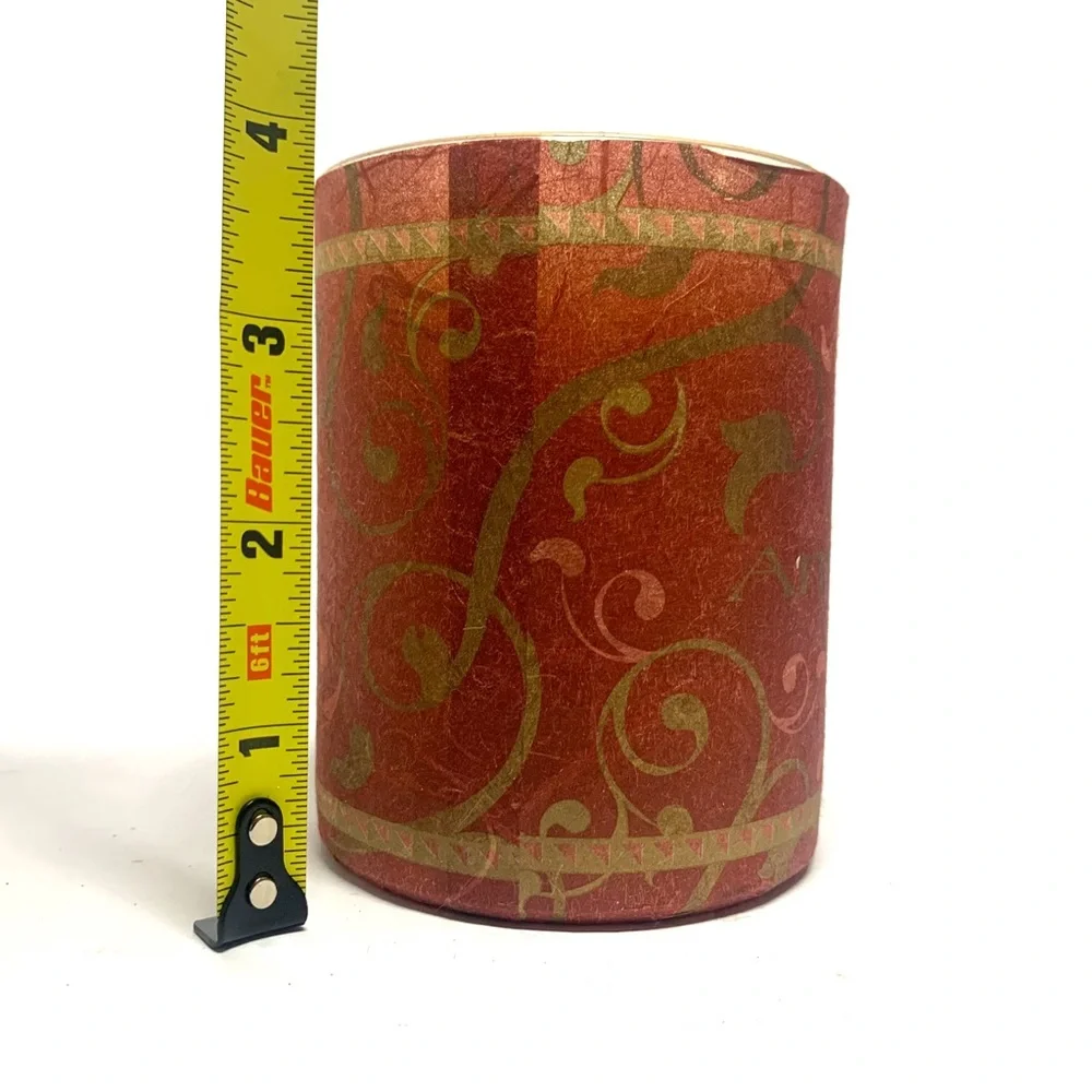 Love Amour Red Glass Cinnamon Scented Votive Candle Romantic Decor